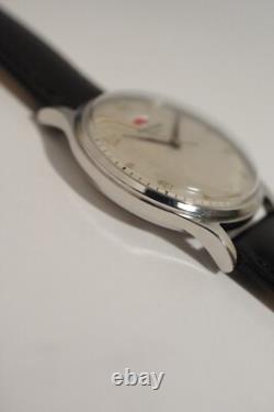 RARE JAEGER-LECOULTRE RESERVE DE MARCHE EN ACIER, OVERSIZE 37 mm, AUTOMATIQUE