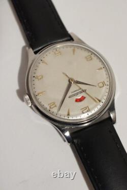 RARE JAEGER-LECOULTRE RESERVE DE MARCHE EN ACIER, OVERSIZE 37 mm, AUTOMATIQUE
