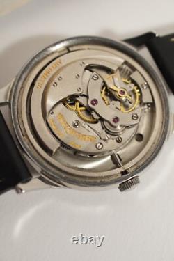 RARE JAEGER-LECOULTRE RESERVE DE MARCHE EN ACIER, OVERSIZE 37 mm, AUTOMATIQUE
