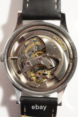 RARE JAEGER-LECOULTRE RESERVE DE MARCHE EN ACIER, OVERSIZE 37 mm, AUTOMATIQUE