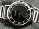 Rare Jaeger LeCoultre 30s black oversized 35mm Cal. 60 + Gay Freres bamboo Strap
