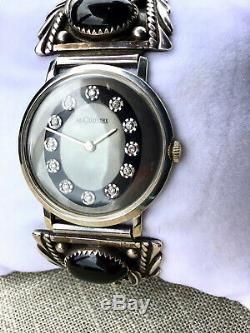 Rare Jaeger-Le Coultre solid white gold wristwatch with diamond dial unisex