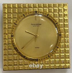 Rare Reveil De Voyage Jaeger Lecoultre / Hermes Memovox @ Fonctionne @ Clock