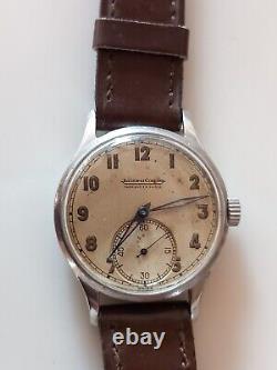 Rare montre vintage JAEGER LECOULTRE militaire cal. P. 469 des 40's/50's Acier