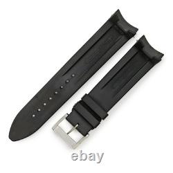 Sangle De Ceinture Jaeger-Lecoultre Authentique Avec Boucle 22Mm Noire