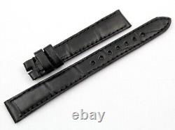 Sangle Jaeger-LeCoultre Remplacement Lady Montres Tenon 14mm Alligator Noir Cool