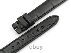 Sangle Jaeger-LeCoultre Remplacement Lady Montres Tenon 14mm Alligator Noir Cool