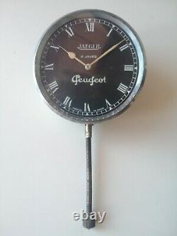 Superbe et rare ancienne montre de voiture Peugeot Jaeger Lecoultre Suisse