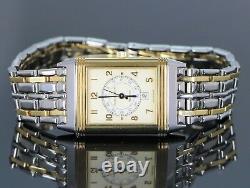 Taille moyenne JAEGER LECOULTRE REVERSO Acier 18k or Jaune Montre 250.5.11 date