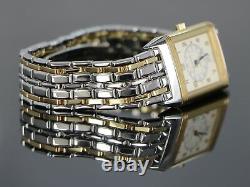 Taille moyenne JAEGER LECOULTRE REVERSO Acier 18k or Jaune Montre 250.5.11 date