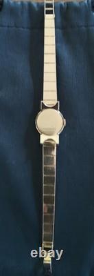 Très belle montre femme vintage JAEGER LECOULTRE boîtier et bracelet or 18 carat