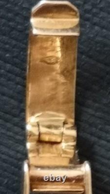 Très belle montre femme vintage JAEGER LECOULTRE boîtier et bracelet or 18 carat