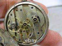 Très belle montre gousset en argent avec Poinçon d'orfèvre JC 1887 fonctionne