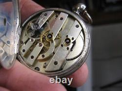 Très belle montre gousset en argent avec Poinçon d'orfèvre JC 1887 fonctionne