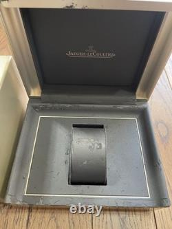 VINTAGE AUTHENTIQUE Jaeger-LeCoultre boîte de montre boîtier bois cuir