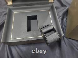 VINTAGE AUTHENTIQUE Jaeger-LeCoultre boîte de montre boîtier bois cuir