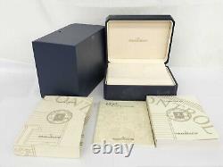 VINTAGE AUTHENTIQUE Jaeger-LeCoultre boîte de montre boîtier bois cuir bleu 2