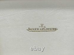 VINTAGE AUTHENTIQUE Jaeger-LeCoultre boîte de montre boîtier bois cuir bleu 2