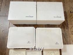 VINTAGE AUTHENTIQUE Jaeger-LeCoultre boite montre boîtier bois cuir lot de