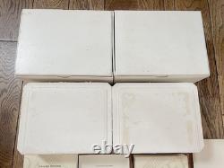 VINTAGE AUTHENTIQUE Jaeger-LeCoultre boite montre boîtier bois cuir lot de