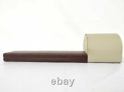 VINTAGE AUTHENTIQUE Jaeger-LeCoultre boite montre boîtier bois cuir lot de 2