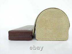 VINTAGE AUTHENTIQUE Jaeger-LeCoultre boite montre boîtier bois cuir lot de 2
