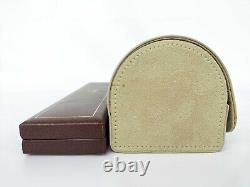VINTAGE AUTHENTIQUE Jaeger-LeCoultre boite montre boîtier bois cuir lot de 2