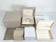 VINTAGE AUTHENTIQUE Jaeger-LeCoultre bo&icirc;tier de montre blanc beige lot de 3 2