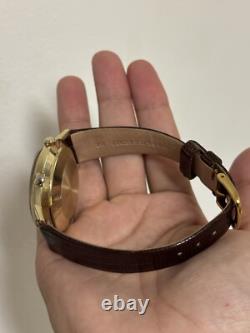 Vintage 18k Lecoultre Automatique Memovox Montre Alarme Cal. 825 Rare Jumbo Size