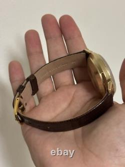 Vintage 18k Lecoultre Automatique Memovox Montre Alarme Cal. 825 Rare Jumbo Size