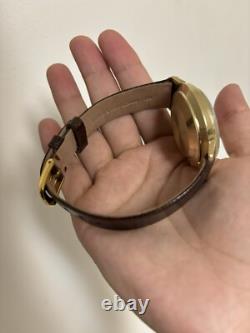 Vintage 18k Lecoultre Automatique Memovox Montre Alarme Cal. 825 Rare Jumbo Size