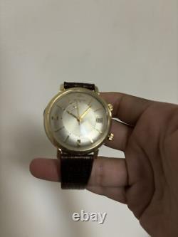 Vintage 18k Lecoultre Automatique Memovox Montre Alarme Cal. 825 Rare Jumbo Size