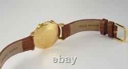 Vintage 1950s Homme Jaeger Lecoultre Memovox Montre 18K or Jaune W / Alarme Disc