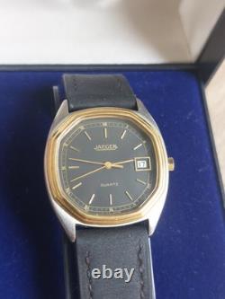 Vintage 1985 JAEGER Paris Quartz Full Set with Original Box & Papers