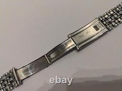 Vintage Gay Frères 18mm steel beads of rice bracelet expandable clasp RARE