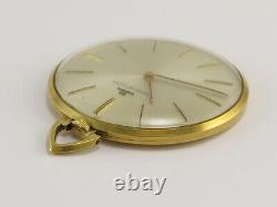 Vintage Jaeger Lecoultre 18k Gold Ultra Slim Pocket Watch k818/1c