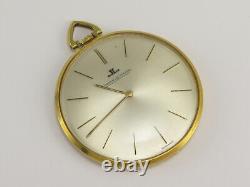 Vintage Jaeger Lecoultre 18k Gold Ultra Slim Pocket Watch k818/1c