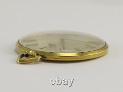 Vintage Jaeger Lecoultre 18k Gold Ultra Slim Pocket Watch k818/1c