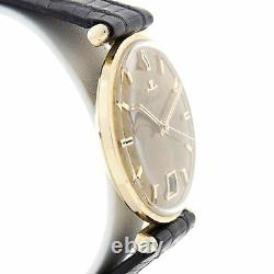 Vintage LECOULTRE 14k solide or jaune avec manuel Mouvement