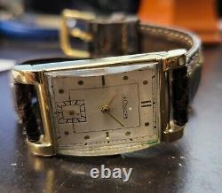 Vintage Lecoultre remontage automatique mécanique Gold Filled Bracelet-montre