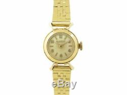 Vintage Montre Jaeger Lecoultre Lady Mecanique 18 MM Or Jaune 18k Gold Watch