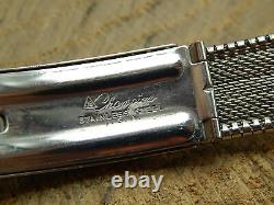 Vintage NOS non-Utilisée Acier Inoxydable Jb Champion Bracelet de Montre 17.5mm