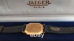 Vintage Tres Belle Montre Bracelet Femme Jaeger-lecoutre Or 18 Carats