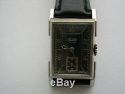 Vintage montre bracelet JAEGER LECOULTRE UNIPLAN wristwatch 1930
