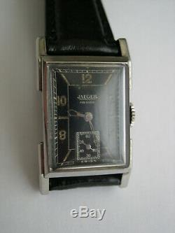 Vintage montre bracelet JAEGER LECOULTRE UNIPLAN wristwatch 1930