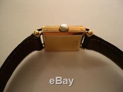 Vintage montre bracelet or 18Kt JAEGER LECOULTRE wristwatch solid gold 1940