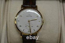 Vintage or 18k JAEGER-LECOULTRE Remontoir de montre homme 1950 S Cal. P469/C coupeaux