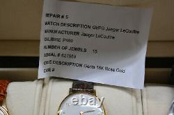 Vintage or 18k JAEGER-LECOULTRE Remontoir de montre homme 1950 S Cal. P469/C coupeaux