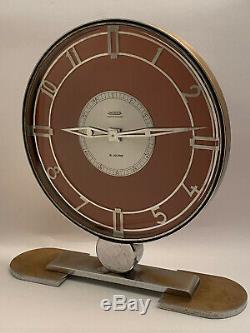 Vintage pendule art deco JAEGER LECOULTRE modernist desk clock 1930